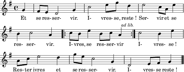 Partition de la chanson. Voir la 
page de commentaire pour une version non graphique.
