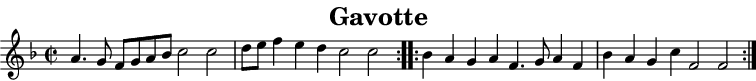 Partition de : Gavotte