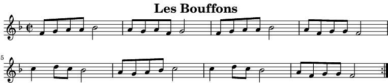 Partition de : Les Bouffons